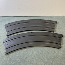 2 Sections Of Vintage 1971 AFX Aurora 15  Radius 1/8 Curved Tracks 2533-A Used