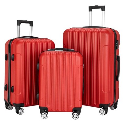 3-Piece Hardside Luggage Set - 20/24/28 Inch With TSA Lock & Spinner Wheels-512530