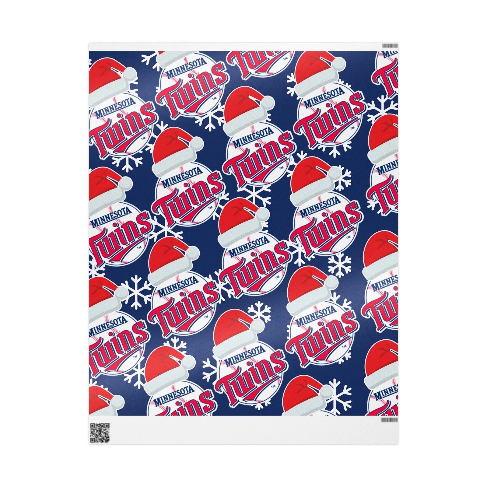 Minnesota Twins Wrapping Papers, Christmas Gift Wrap, Baseball Team Holiday