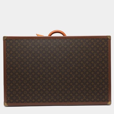 Louis Vuitton Alzer 80 Monogram Canvas Luggage Trunk | eBay