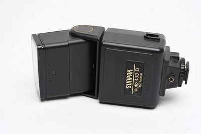 Sunpak Thyristor Auto 433D electronic flash w/Nikon dedicated module, Tested