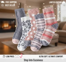 Fuzzy Socks for Women - Womens Fuzzy Sock Fluffy Cozy Warm Sock for Women Soft C