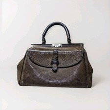 GOLD PFEIL Vintage Doctor's Handbag Leather Brown