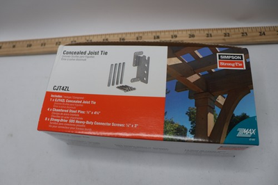 #ad 12 Gauge ZMAX Galvanized Concealed Joist Tie with 4 Long Pins $27.19