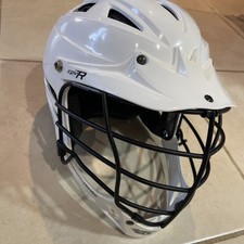 Cascade CPV-R S/M Small Medium Lacrosse Helmet White Adjustable Fit Used