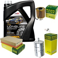 Mann Inspektionspaket Filterset 5L Mannol Longlife 5W-30 FüR BMW E30 318I 316I