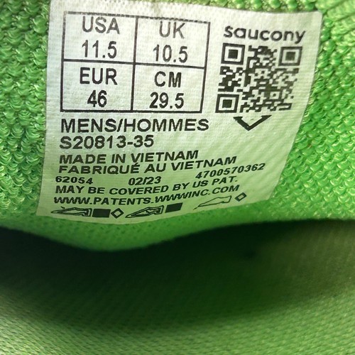 Scarpe da ginnastica Saucony uomo UK 10,5 Endorfin Shift 3 Ether blu corsa su strada - Foto 12 di 13