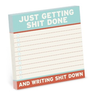 Knock Knock Getting Shit Done Sticky Notes (4 x 4-inches) by ... - 9781683493167