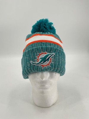 MIAMI DOLPHINS KNITTED TRI COLOR NEW ERA BEANIE BRAND NEW SIZE: LARGE/XL