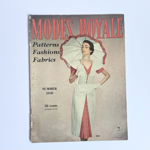 Lot of 3 Original Vintage 1950 Modes Royale Sewing Pattern Books - Bild 6 von 13