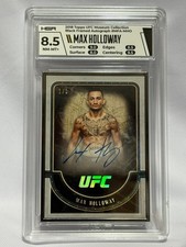 2018 Topps UFC Museum Max Holloway BLACK Frame Auto 1/1 HGA Auto 9
