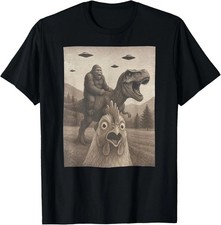 SALE!! Funny Chicken Selfie Bigfoot Riding T ...