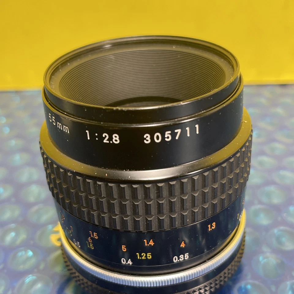 Nikon Micro-Nikkor 55mm f2.8 AI-S Hombre. Lente de enfoque - enfoque suave con bolsa Foto 3 de 4
