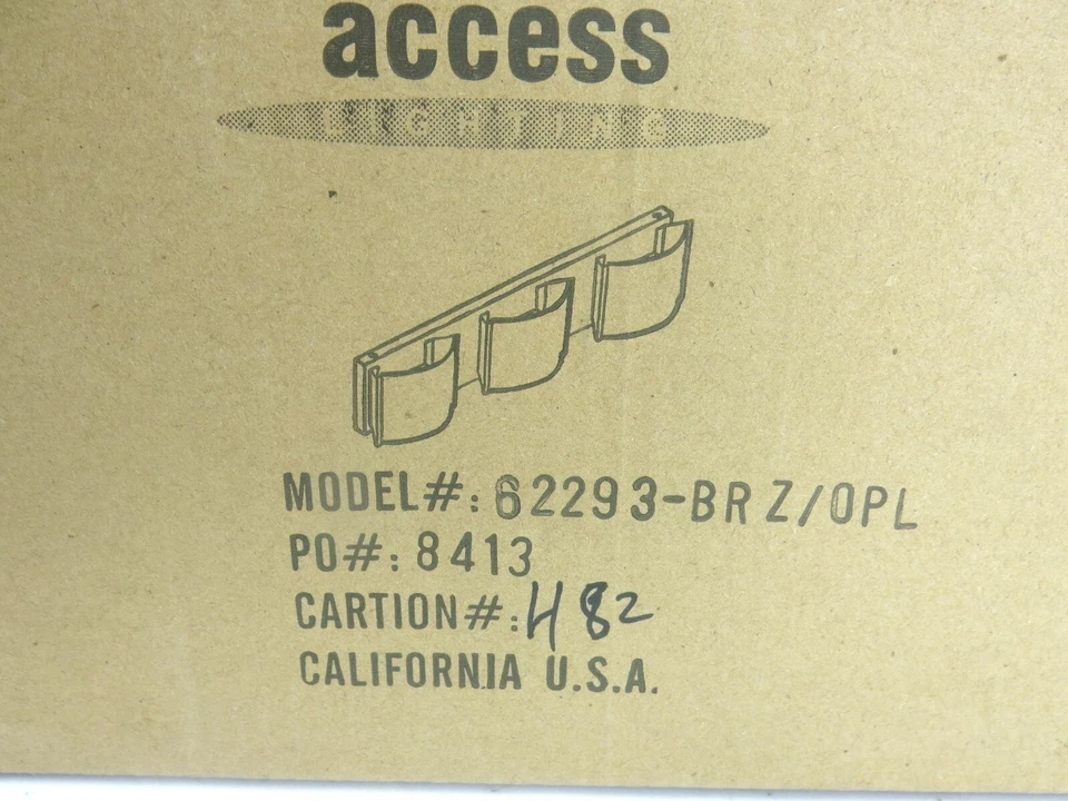 Access Lighting Nitro 2 3 Light 25-3/16" Bathroom Vanity Light 62293-BRZ/OPL - Image 4 of 4