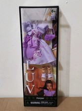 LUV Harper Fashion Doll Purple Dress Outfit Accessories 6 New in Box