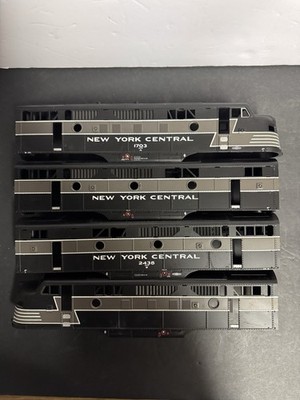 (4) MTH O Scale - New York Central #1703 & #2436 ABBA Units - Shells Only