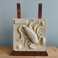 Stone Garden Wall Plaque Tile Astrology Star Sign Scorpio Zodiac Scorpian