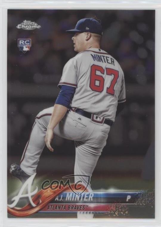 2018 Topps Chrome AJ Minter #180 6u5