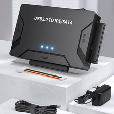 USB 3.0 to IDE SATA Converter External Hard Drive Adapter Kit with Power Adapter