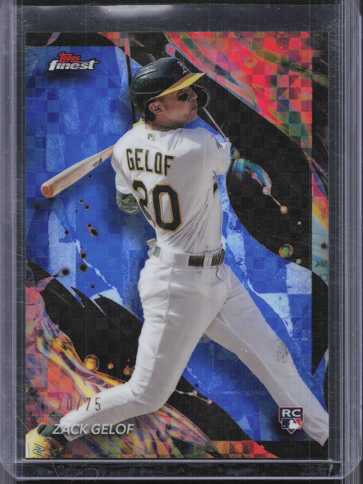 2024 Finest #199 Zack Gelof Blue Checkerboard Refractors #/75
