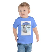 Lost Penguin Fluffy Toddler Short Sleeve Tee