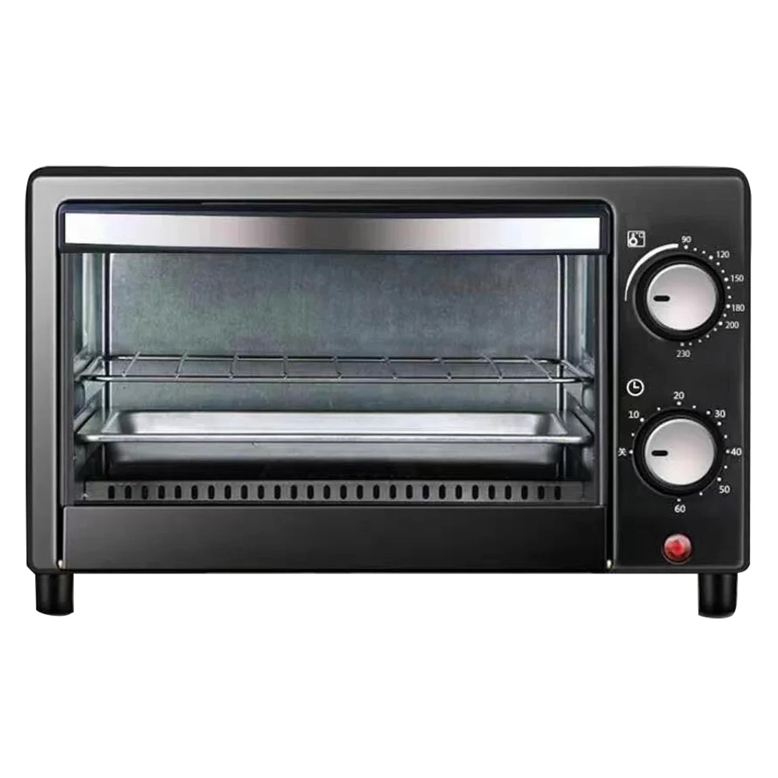QUEST TOASTER OVEN MINI STAINLESS STEEL 9L ELECTRIC LOW WATTAGE CAMPING CARAVAN
