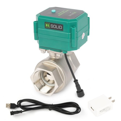 #ad #ad U. S. Solid Wifi Smart Motorized Ball Valve 1 1 2 in SS US Plug Manual Switch $174.09