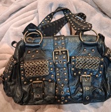 Betsey Johnson Vintage Leather Shoulder Handbag Purse