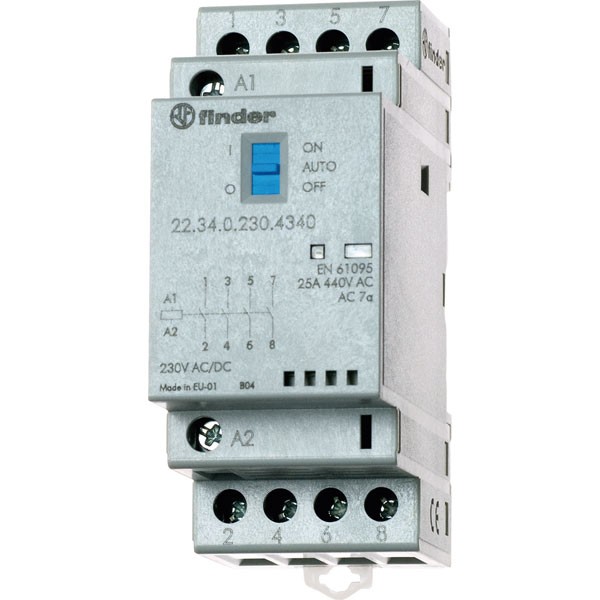 Finder 22.34.0.024.4640 Modular Relay 2NO 2NC 24VAC/DC 10A - Image 3