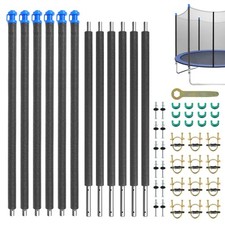 6 PCS Trampoline Replacement Parts Frame Component of Trampoline Straight Poles