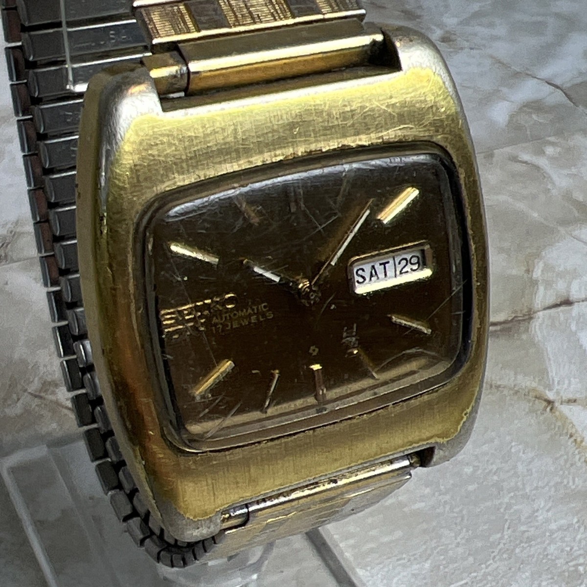 Vintage Seiko DX 6106-5519 Men's 17 Jewels Automatic Stainless