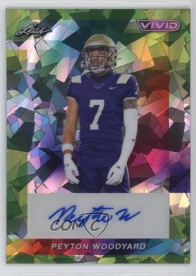2024 Leaf Vivid Green Crystals 2/4 Peyton Woodyard #BA-PW1 Auto v9t