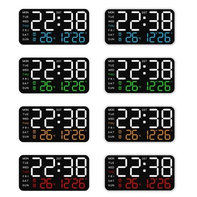Easy To Read LED Digital Wall Clock For Senior And Elderly for Bedrooms