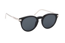 LOUIS VUITTON MEN'S LV RISE ROUND SUNGLASSES Z1669E SILVER Pre-Owned Authentic