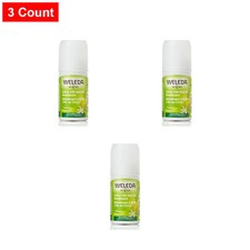 Weleda 24 Hour Roll-On Deodorant, Citrus,Yellow 1.7 Fluid Ounce - 3 Count