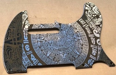 Individuell gravierter Telecaster Schlagbrett Aztekenmuster Kunststoff passt USA/MEX