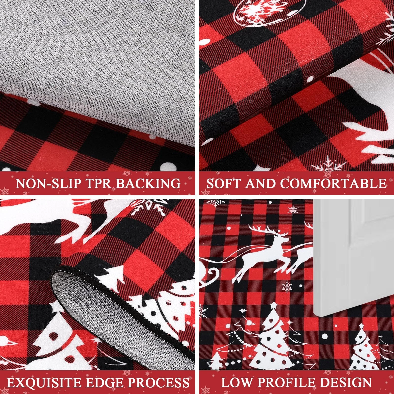 Bsmathom Christmas Runner Rug