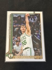Baylor Scheierman 2025-26 Topps #5 Boston Celtics Basketball Card