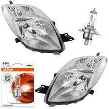 Scheinwerfer Set für Toyota Yaris P9 2005-2009 + OSRAM H4 Original Line 60/55W