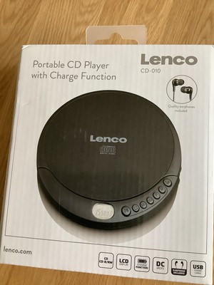Lenco CD-010 Tragbarer CD-Player - Schwarz