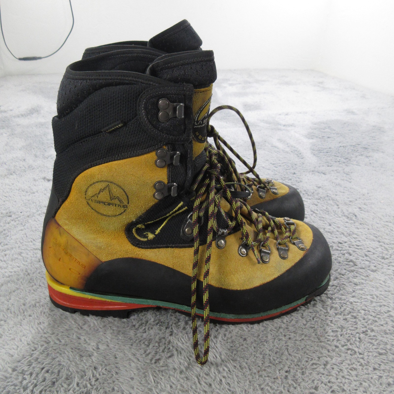 Botas La Sportiva Para Hombre Talla 10 Amarillas Gamuza Nepal EVO GTX Montañismo