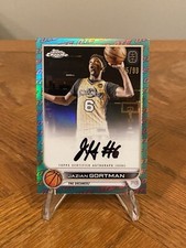 2022-23 Topps Chrome OTE Jazian Gortman Aqua OTE Auto /99 Dallas Mavericks