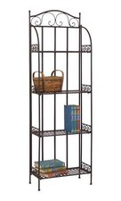 Metallregal VERENI antik braun Eisenregal klappbar im Landhausstil