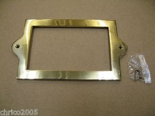 Boxenschild Stalltafel aus Messing brass name board 17 x 12 cm 