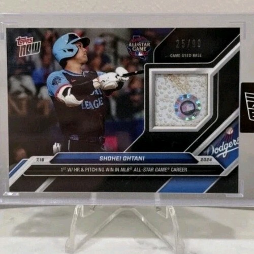 Shohei Othani All-Star Game Game-Used Base Relic 25/99 MVP 2024 Topps Now Sealed