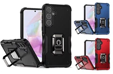 For Samsung Galaxy A36 S366V OPTIMUM Ring Stand Hybrid Case Cell Phone Cover