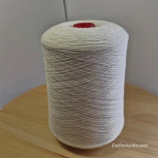 Unbranded Machine Knitting Yarn - 687 grams - cream 1 ply acrylic (C60)