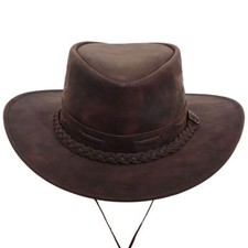 New Cowboy, Cowgirl Hat Handmade Braided Hatband Western Wear 100 Rustic Leather