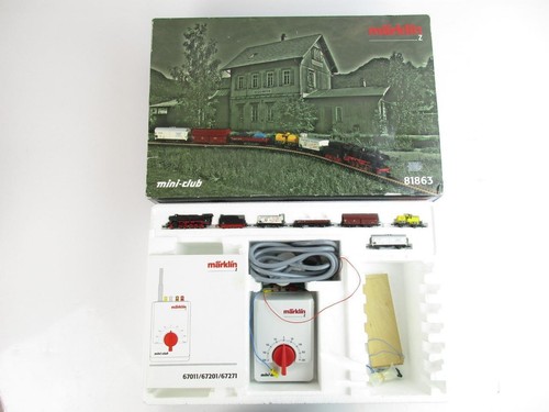 MARKLIN 81863 Z GAUGE LARGE FREIGHT TRAIN STARTER SET - Afbeelding 1 van 1