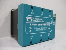 Continental Industries RSAA-660-30-3D0 3 Phase Solid State Relay 30 Amp 48-660V